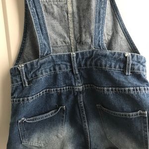Jean overall shorts